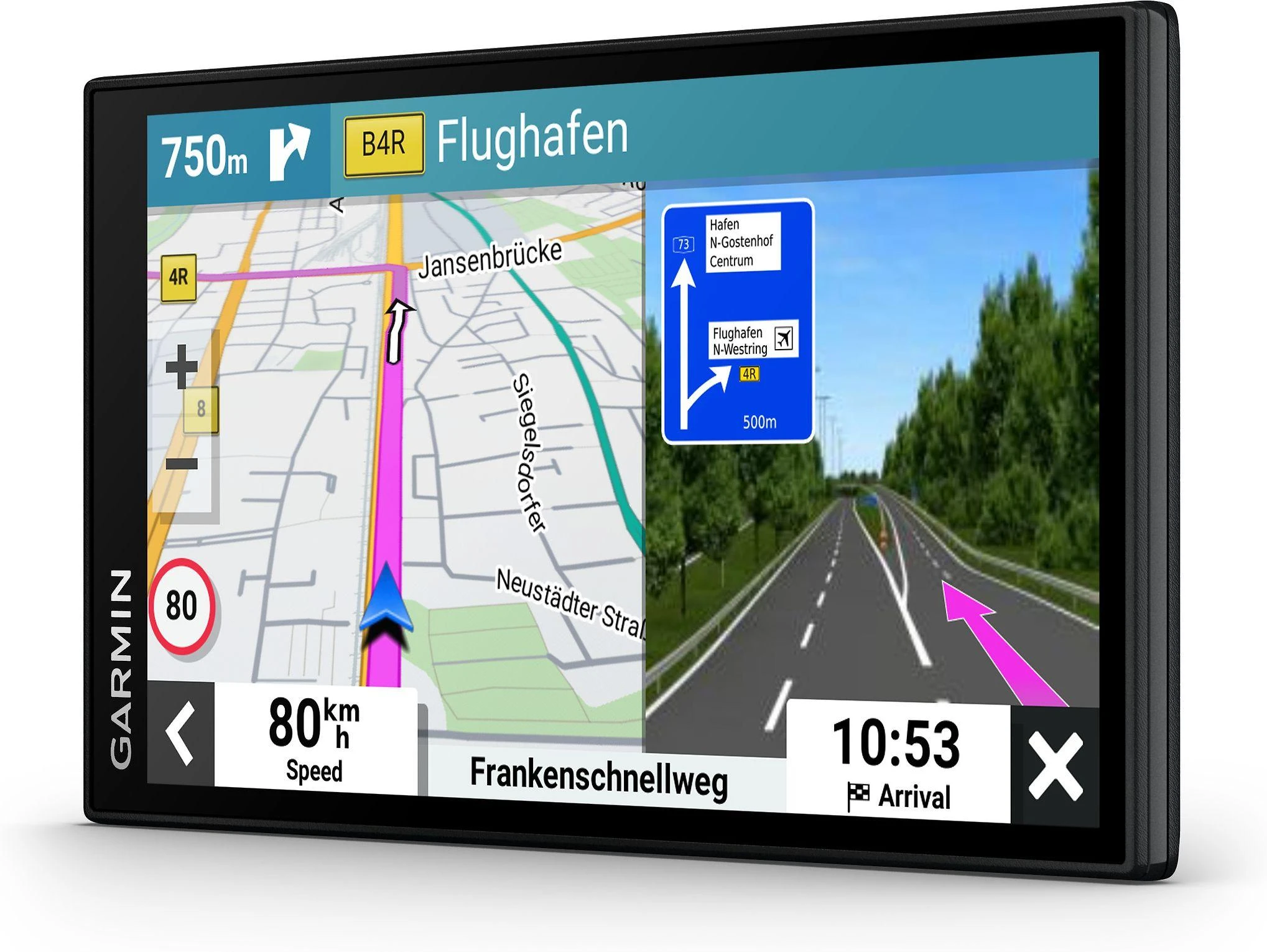 Garmin Drive 66 Navigatorius su eismo informacija ir išmaniojo telefono programėle