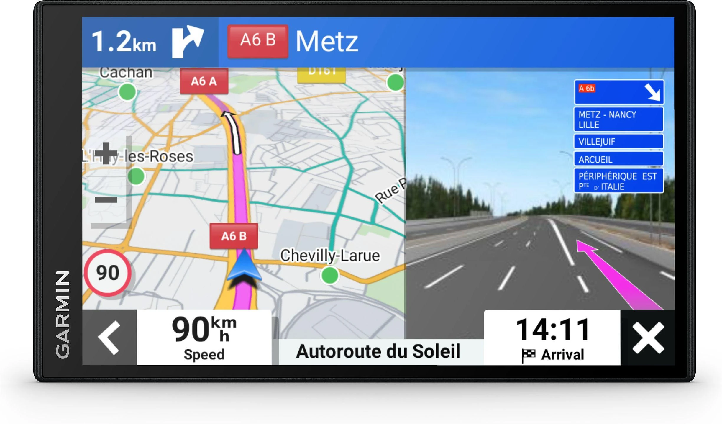 Garmin Drive 76 Navigatorius su eismo informacija ir išmaniojo telefono programėle