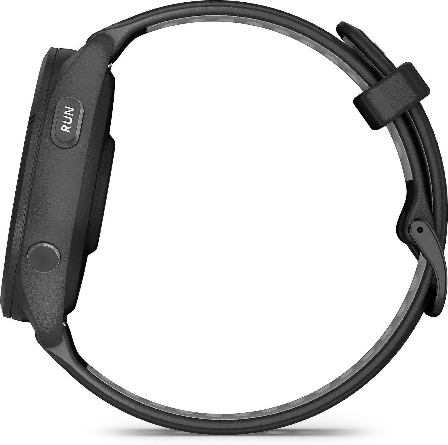 Išmanusis laikrodis Garmin Forerunner 265, Juodas apvadas ir korpusas su juodos ir pilkšvos spalvos silikoniniu dirželiu