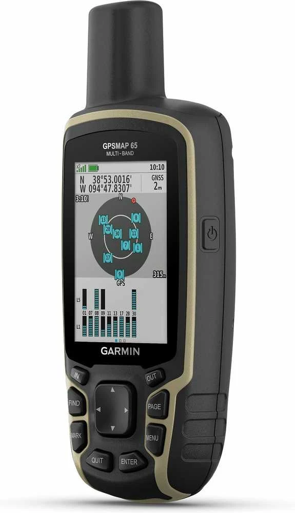 Garmin GPSMAP® 65 Kelių dažnio juostų ir palydovinės navigacijos tinklų delninis įrenginys
