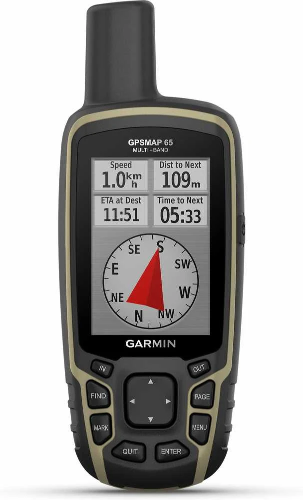 Garmin GPSMAP® 65 Kelių dažnio juostų ir palydovinės navigacijos tinklų delninis įrenginys