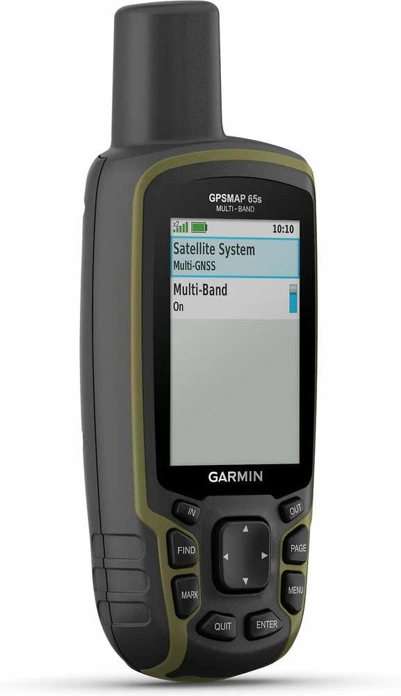 Garmin GPSMAP® 65s Kelių dažnio juostų ir palydovinės navigacijos tinklų įrenginys su jutikliais
