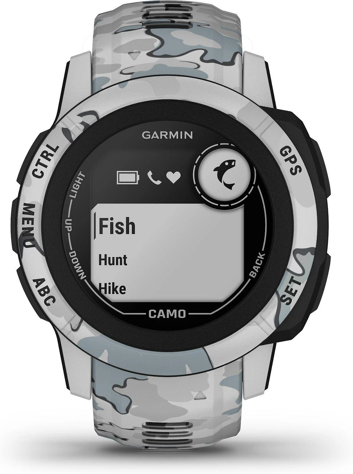 Išmanusis laikrodis Garmin Instinct 2S Camo Edition, Rūko kamufliažinės spalvos