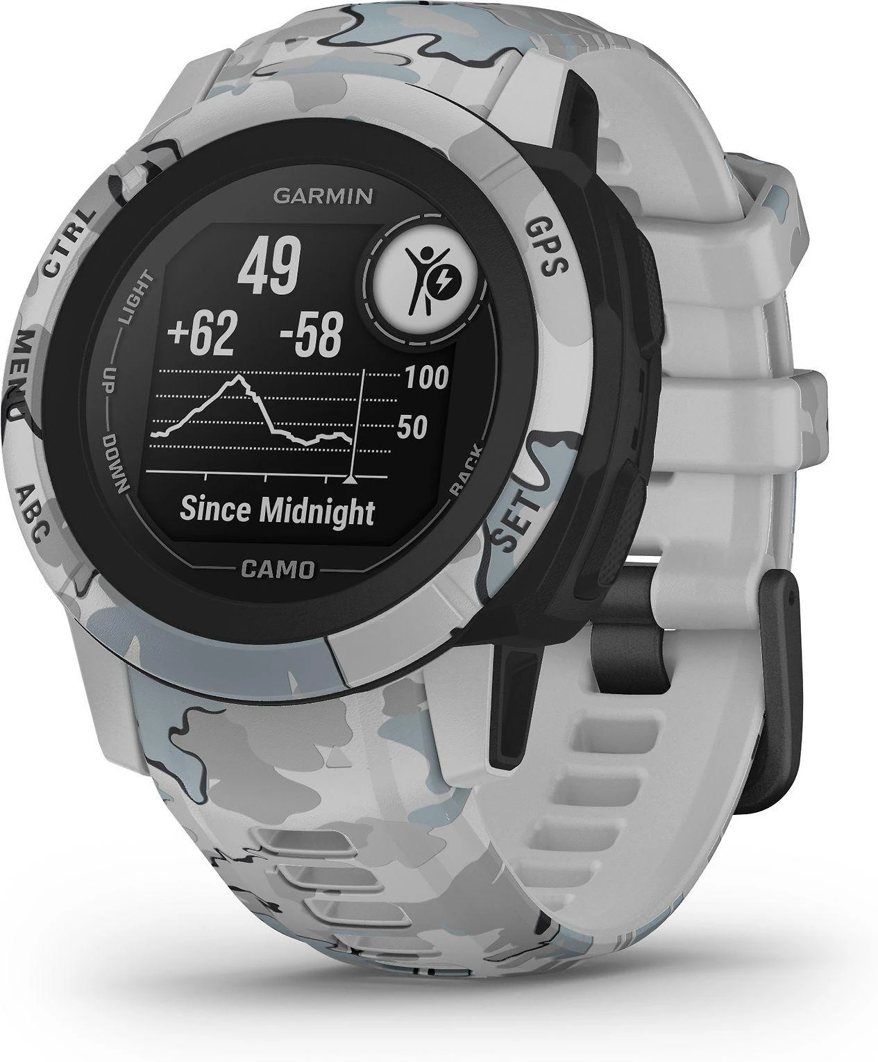 Išmanusis laikrodis Garmin Instinct 2S Camo Edition, Rūko kamufliažinės spalvos