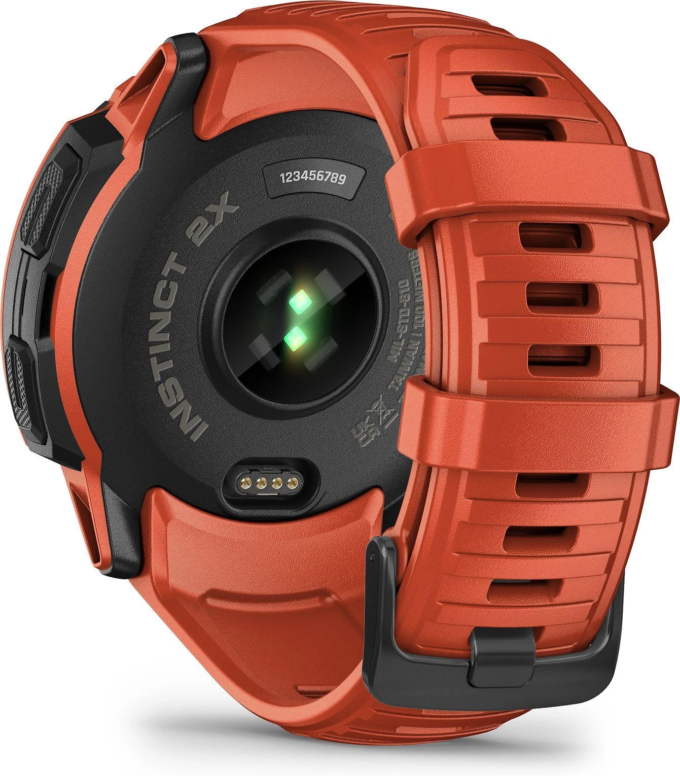 Išmanusis laikrodis Garmin Instinct 2X Solar, Juodos ir raudonos spalvų korpusas su raudonos spalvos dirželiu