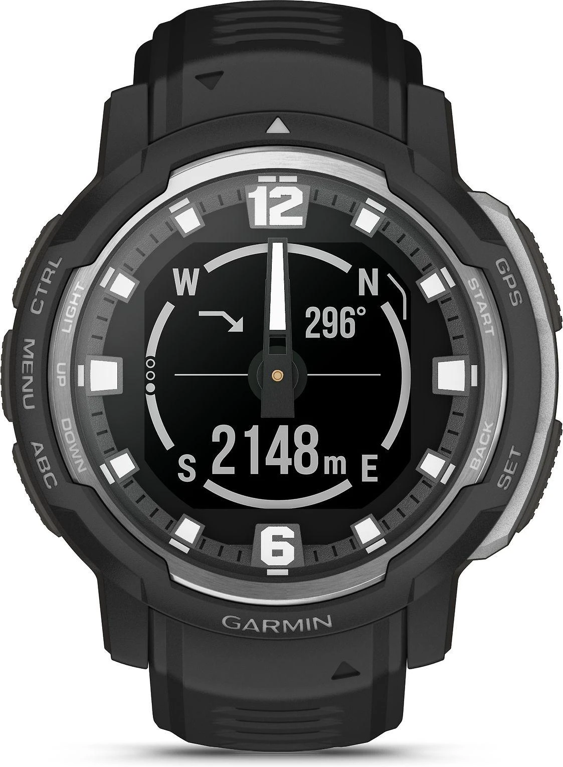 Išmanusis laikrodis Garmin Instinct® Crossover - Standard Edition, Juodos spalvos