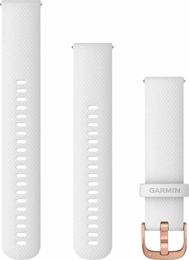 Išmaniojo laikrodžio Garmin greitai atsegamas silikoninis dirželis, Baltos spalvos, 20mm