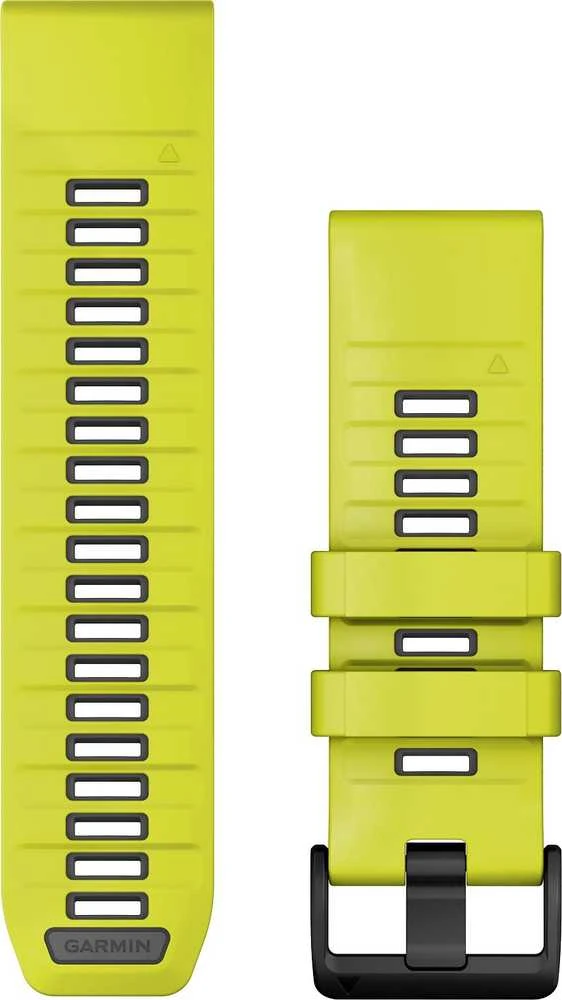 Garmin QuickFit 22mm Silikoninės laikrodžių apyrankės, Geltona/grafitas