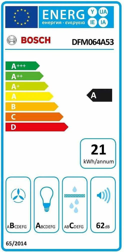 Bosch DFM064A53 Serija 4, Ištraukiamasis gartraukis, 60 cm, Sidabrinio metalo