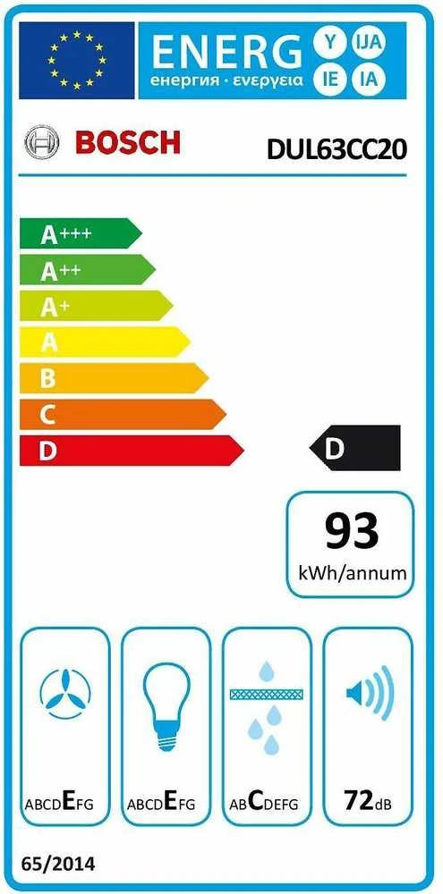 Gartraukis Bosch DUL63CC20 Serija 4, montuojamas iš apačios, Baltos spalvos