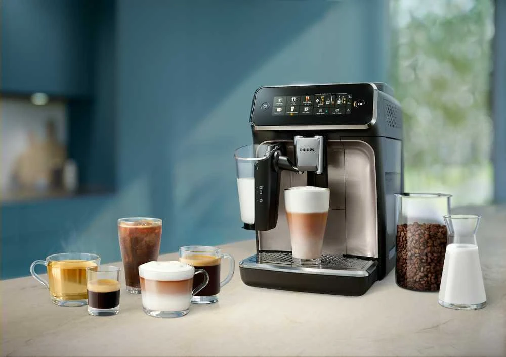 Kavos aparatas Philips Espresso | EP3347/90 | Slėgis 15 bar | Su pieno plakikliu | Automatinis | 1500 W | Juodas
