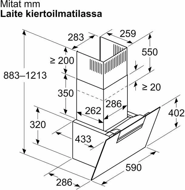 Gartraukis kamino tipo SIEMENS LC67KFN60