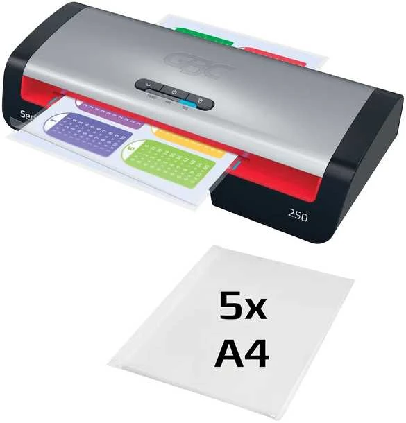 GBC 250 Office Laminavimo aparatas A4, 500 mm/min, Juoda/Pilka