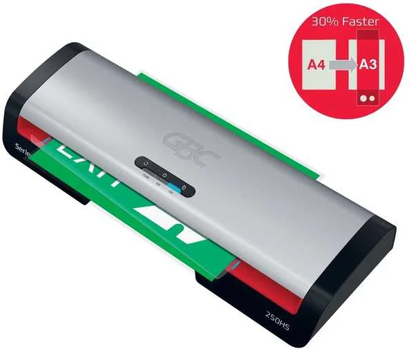 GBC 250HS Office Laminavimo aparatas A3, 500 mm/min, Pilka/Juoda