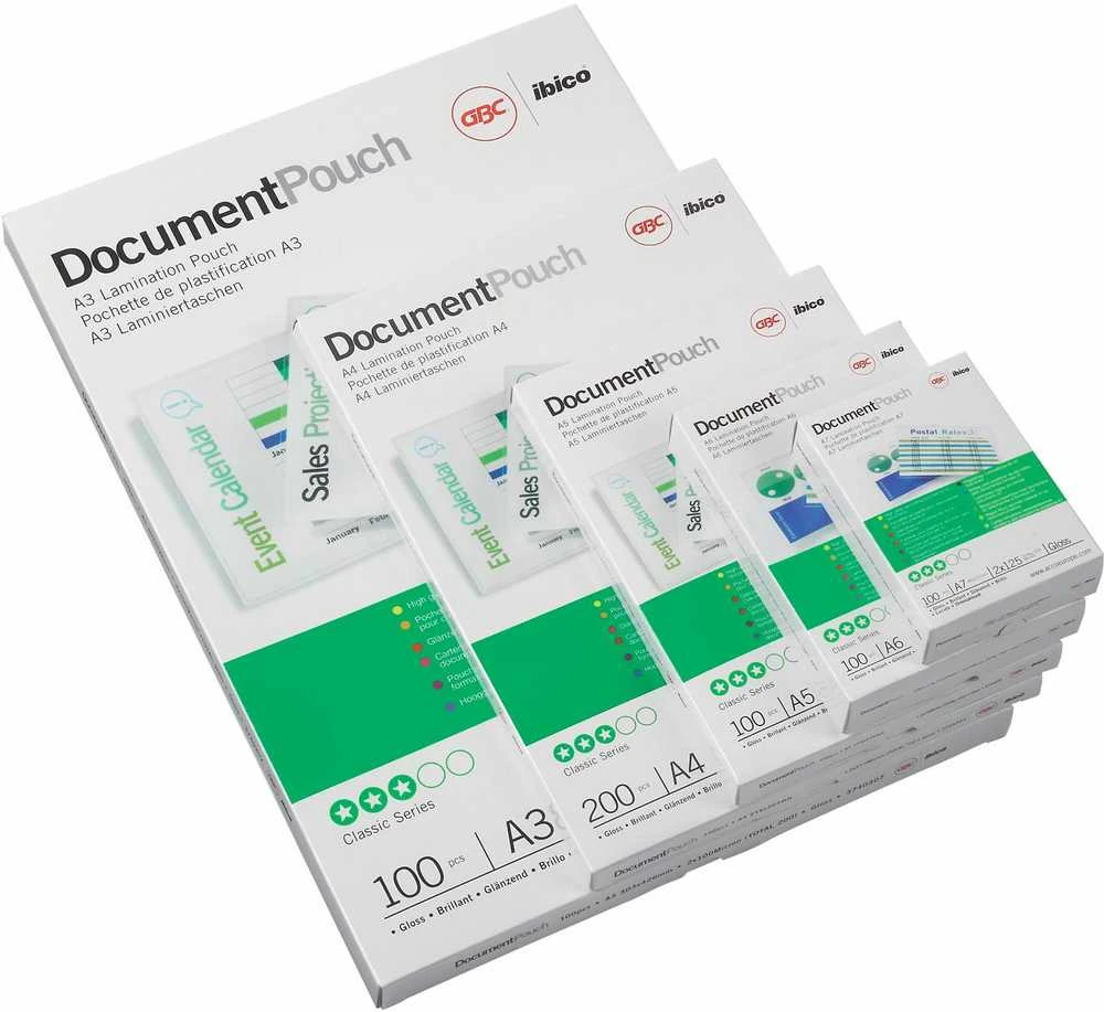 GBC Folie laminacyjne Document Pouch A4 2x75 mic 100 vnt (3740400)