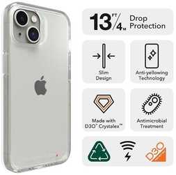 Dėklas Gear4 Crystal Palace iPhone 14 skaidrus