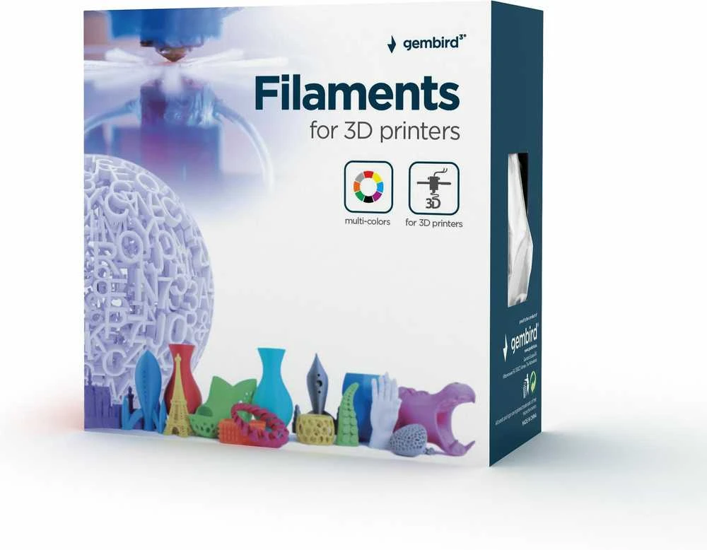 Gembird Filament drukarki 3D HIPS/1.75mm/1kg/raudona