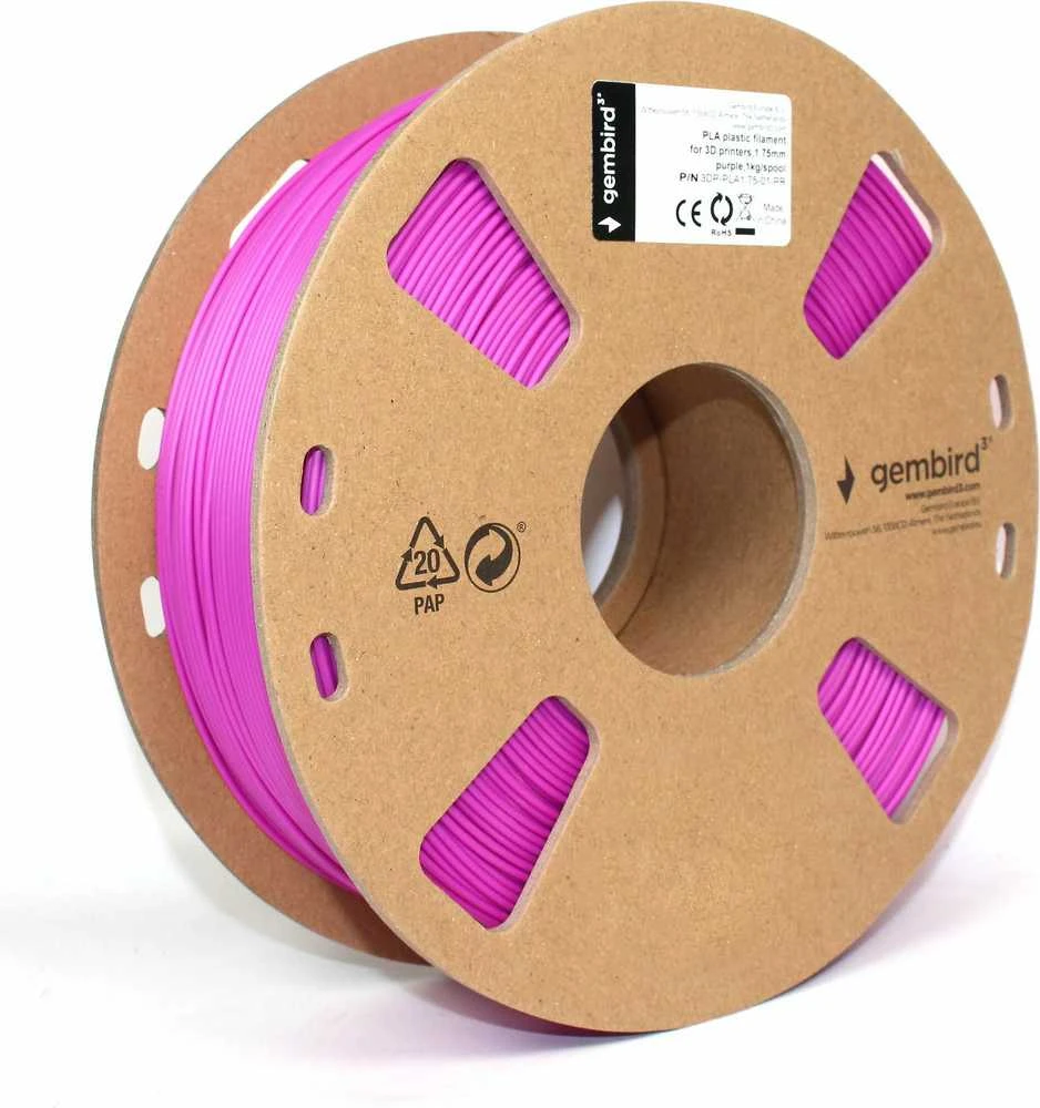 GEMBIRD 3DP-PLA1.75-01-PR Filament Gembird PLA Violetinė 1,75mm 1kg