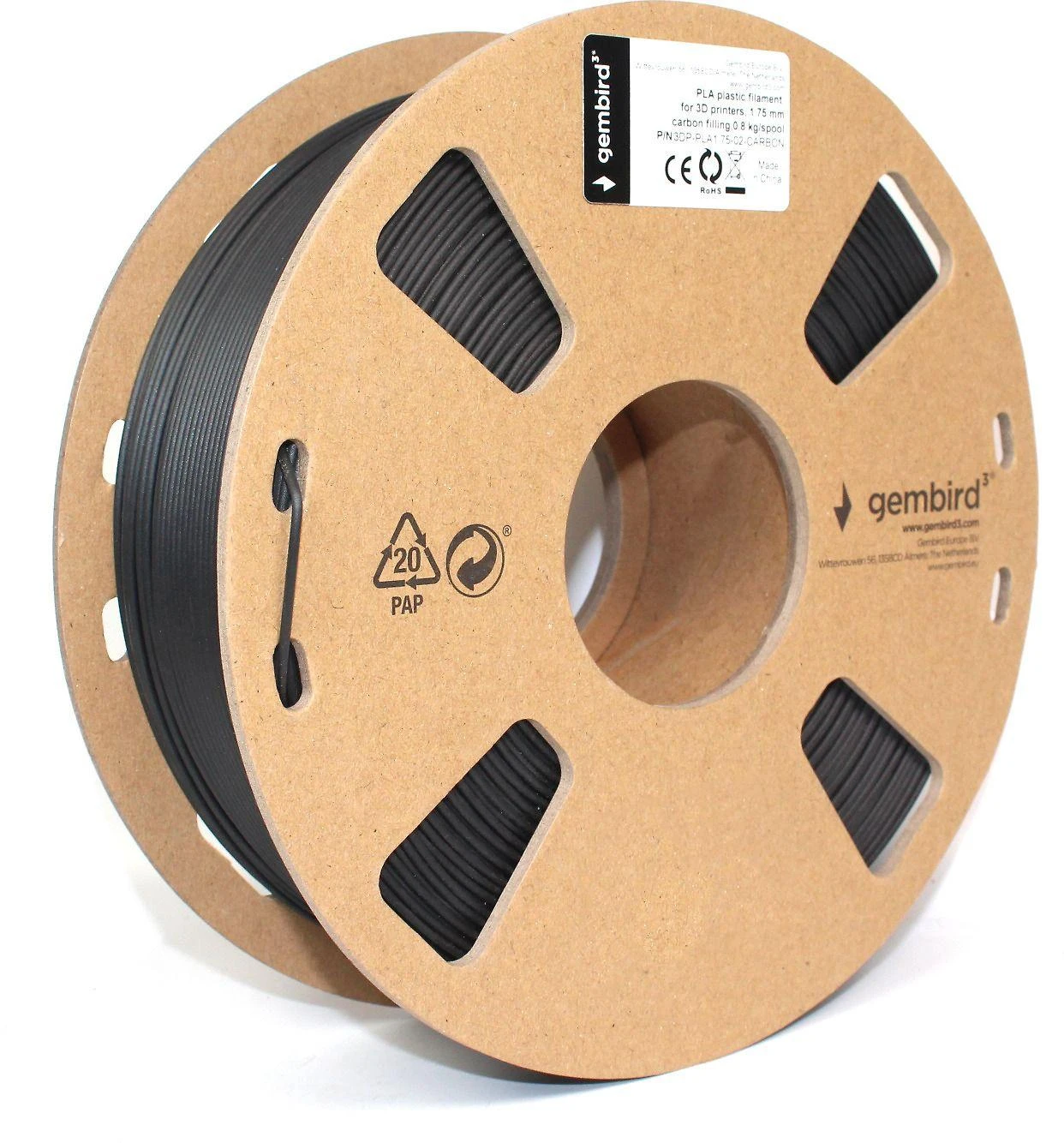Gembird Flashforge 3DP-PLA1.75-02-CARBON