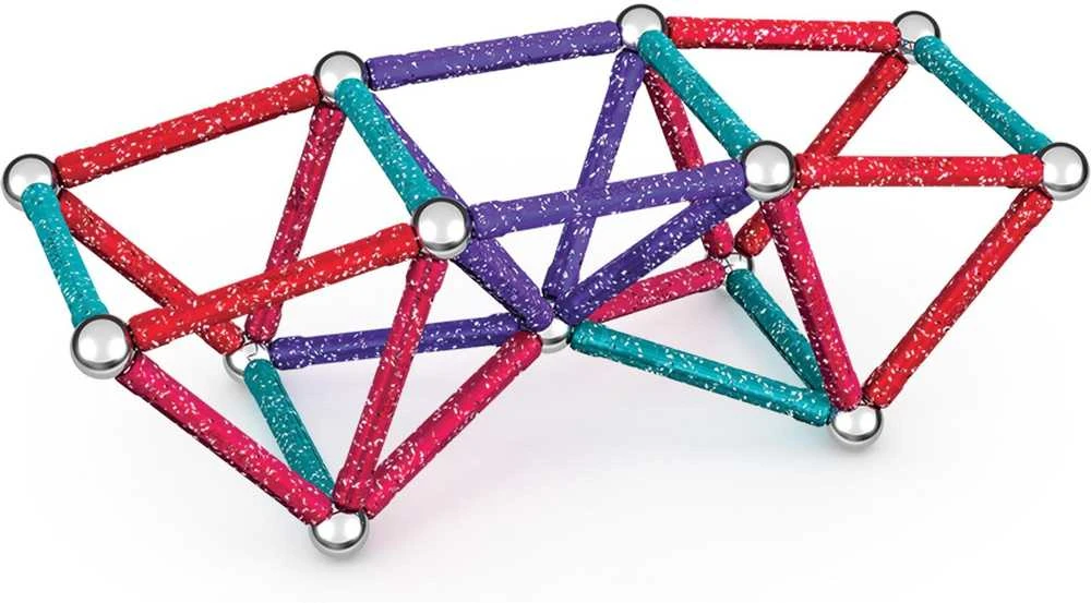 Geomag Glitter Recycled -magneettirakennussarja, 60 osaa