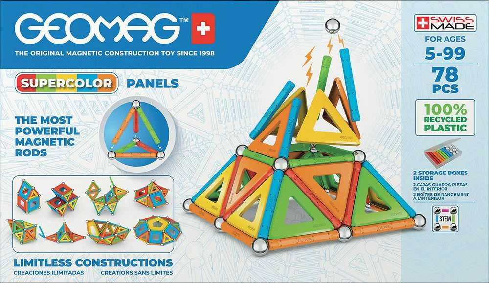 Trefl Supercolor Panels Perdirbtos 78 dalių GEOMAG GEO-379