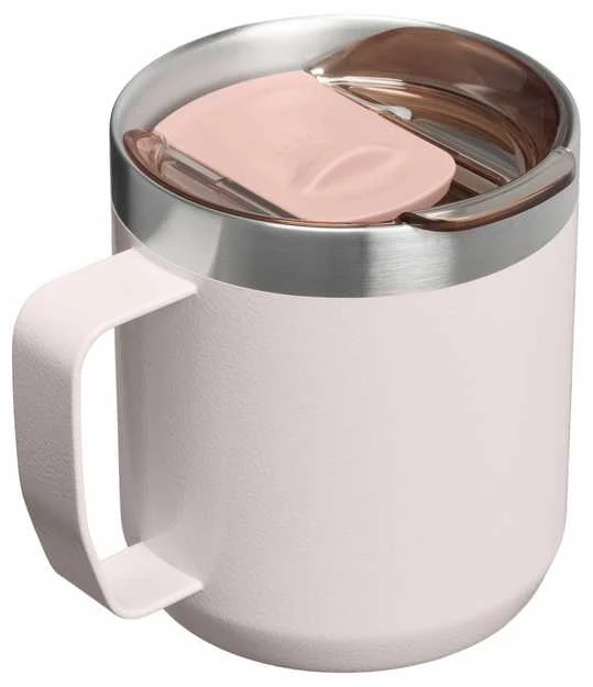 Stanley Everyday Hammertone rožinio kvarco termo puodelis stovyklavimui, 0,35 l