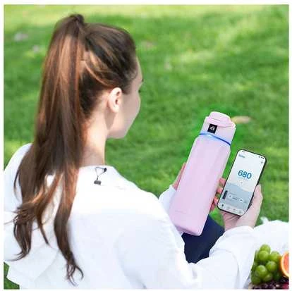 Gertuvė WaterH BOOST Chug Lid älyjuomapullo, 946 ml, vaaleanpunainen