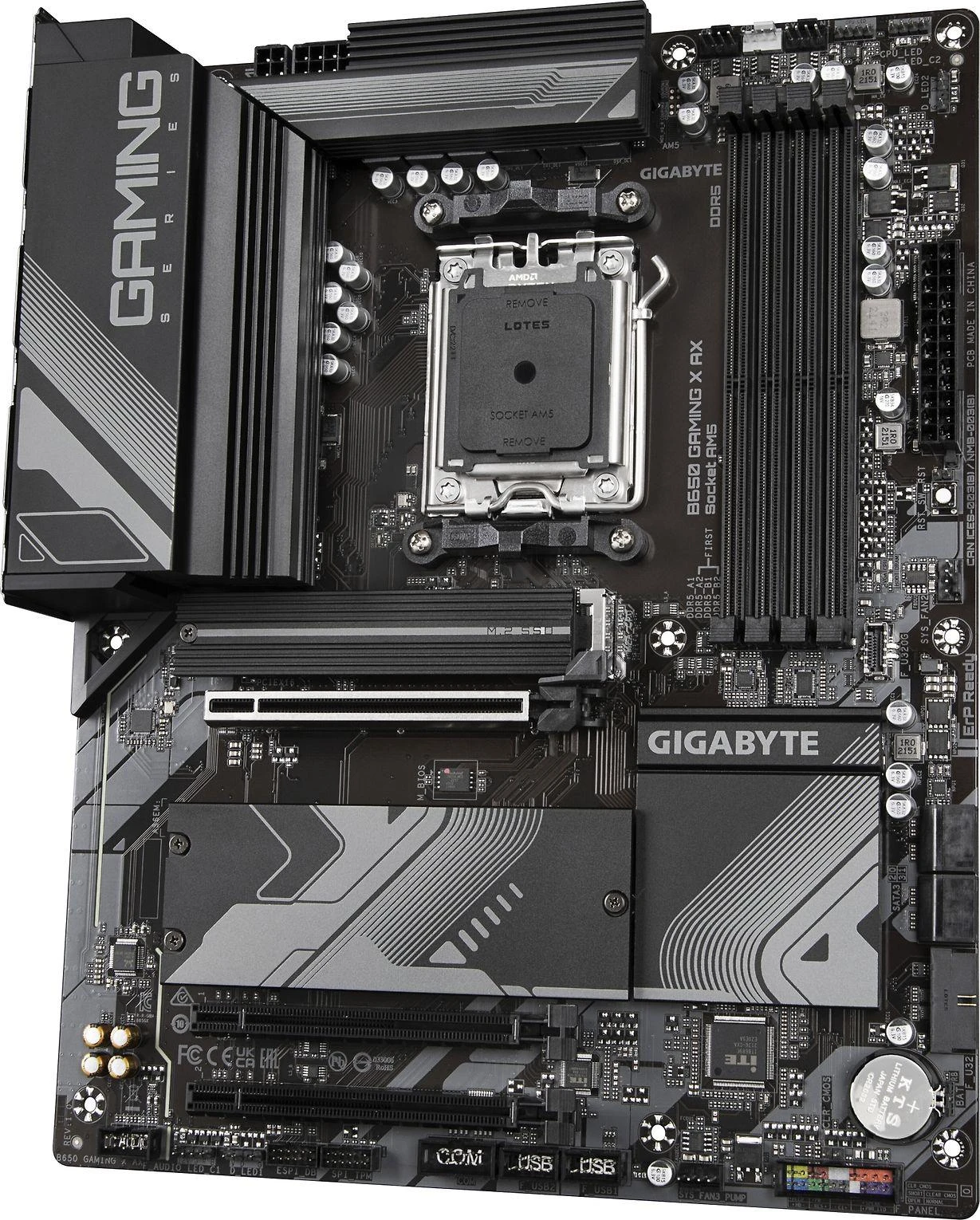 Pagrindinė plokštė GIGABYTE B650 GAMING X AX AM5 4xDDR5 4xSATA 3xM.2 1xHDMI 1xDP
