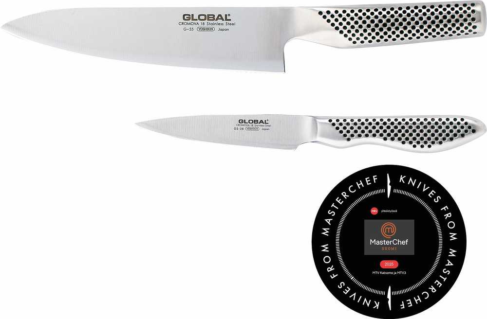 GLOBAL G-5538 Peilių rinkinys 2 vnt. (G-55, GS-38)