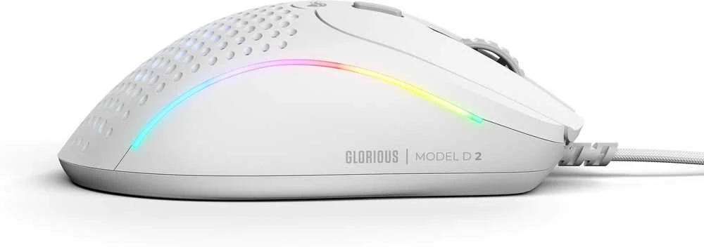 Glorious Model D 2 žaidimų pelė – baltos spalvos