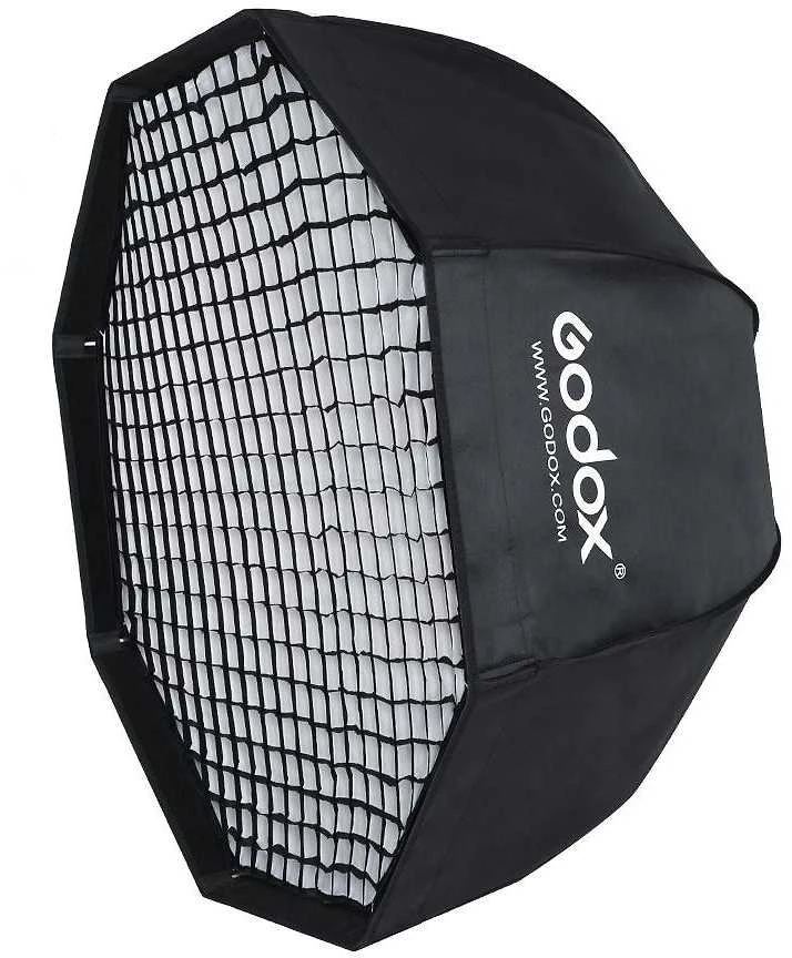 GODOX SB-GUE120 minkšta dėžė su laikikliu ir tinkleliu Octa 120cm