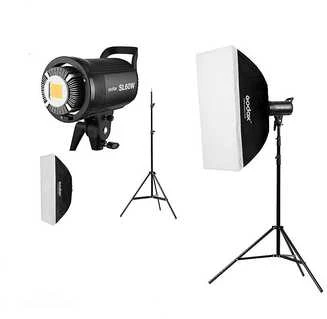 Apšvietimo Įranga - Godox SL60IID Duo Kit LED Vaizdo Šviesos, Reguliuojamas Ryškumas, Bevielis Valdymas