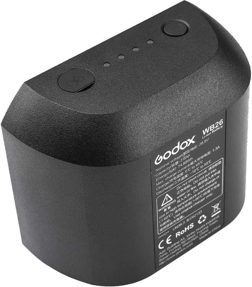 Baterija - Godox WB26 28,8 V 2600 mAh, skirta AD600 Pro serijai