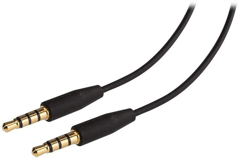 3.5mm audio kabelis su paauksuotais kištukais