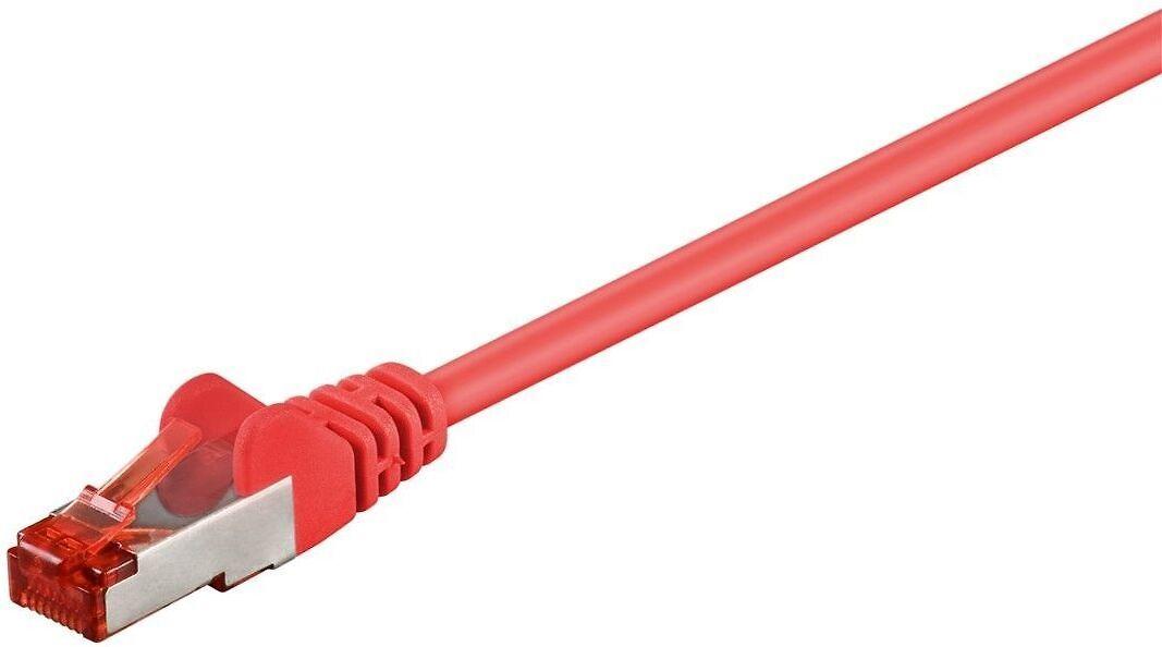 Goobay patchcord S / FTP, Cat6, 0.5m, raudona