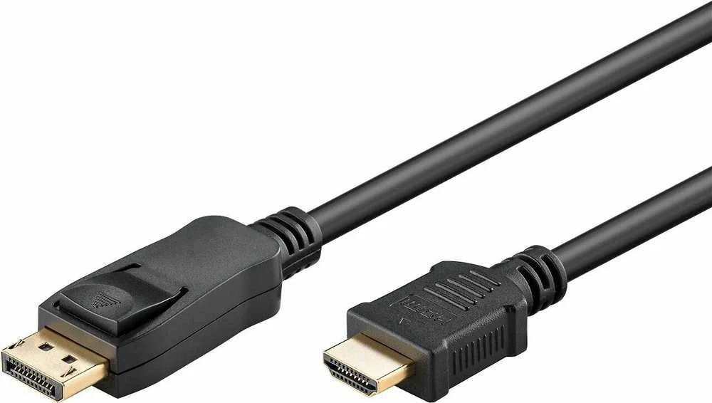 DisplayPort į HDMI kabelio jungtys