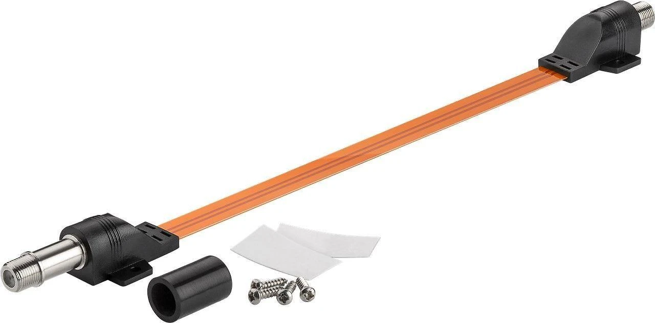 Plokščias kabelis su F jungtimis, 50 cm
