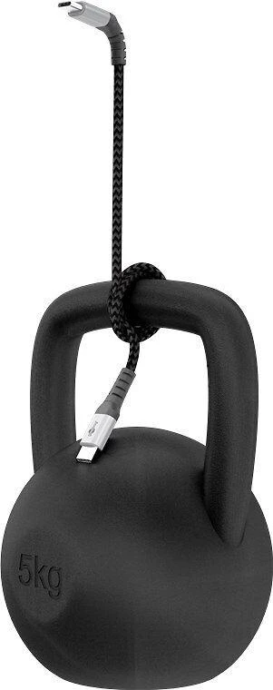 Goobay Textile Lightning - USB laidas, 0,5 m, erdvinis pilkas