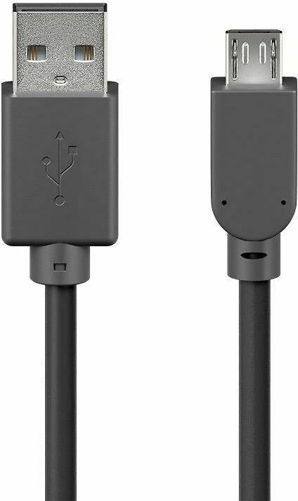 Goobay Laidas microUSB B - USB A 2.0 Hi-Speed ​​- 0.15m - juodas