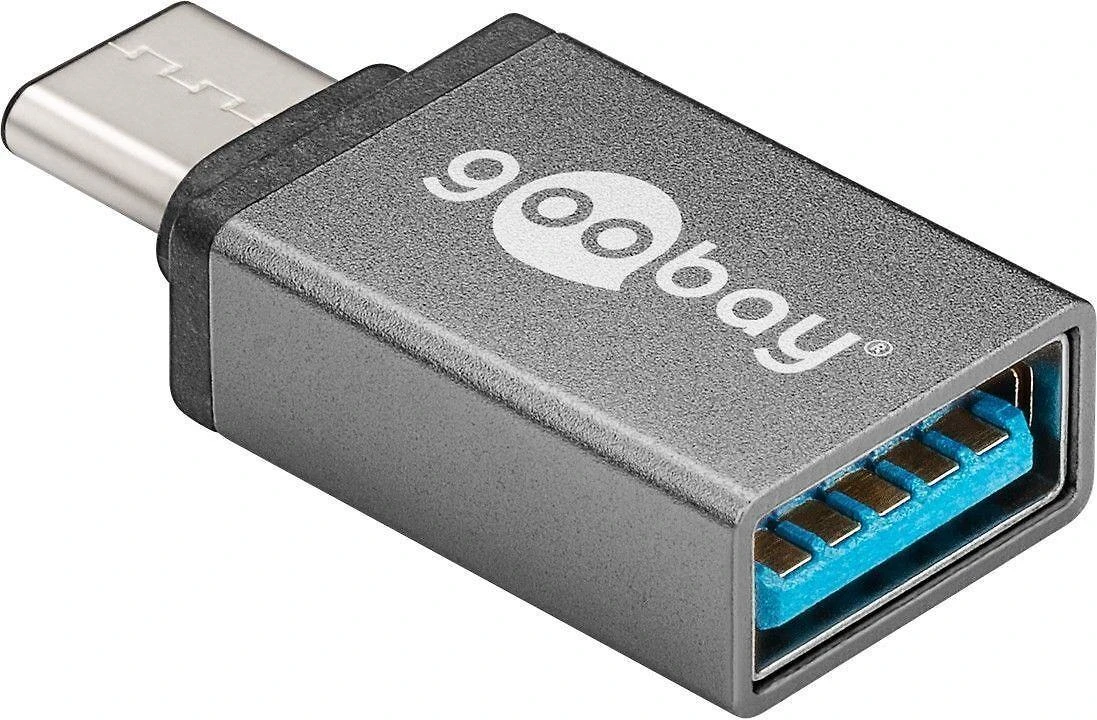 Goobay USB-C į USB 3.0 adapteris, kampinė išklotinė