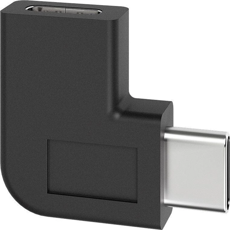 L formos USB-C adapteris, juodas