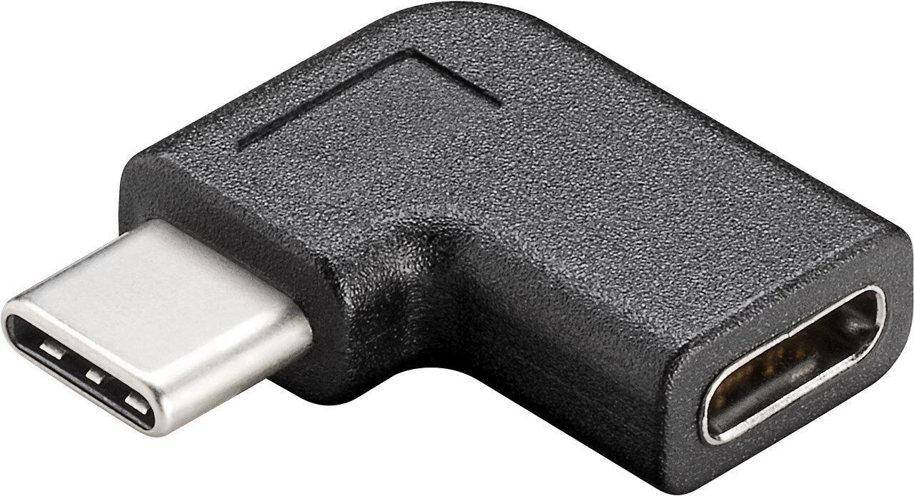 Goobay adapteris USB-C į USB-C 90°, juodas
