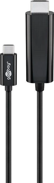 Goobay | USB-C HDMI adapterio laidas (4k 60 Hz) | USB-C kištukas | HDMI kištukas (A tipo) | USB-C–HDMI | 1,8 m