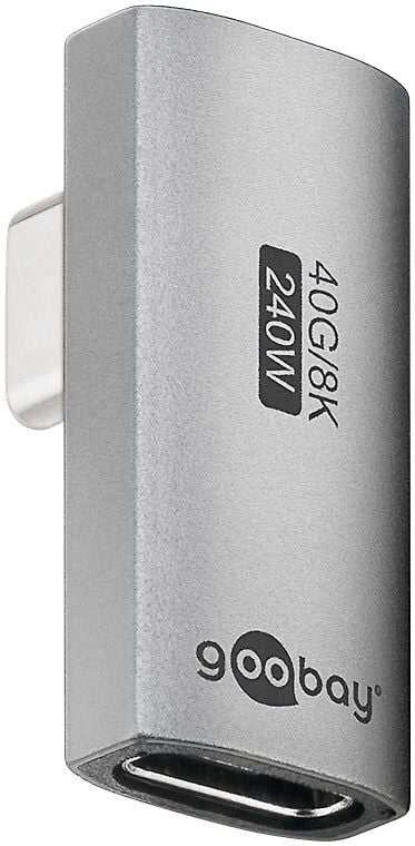 USB-C 90 laipsnių kampinis adapteris 40Gbps 240W