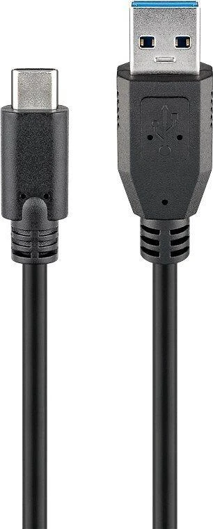 Goobay | Apvalus kabelis | Sinchronizuokite ir įkraukite Super Speed USB-C į USB A 3.0 įkrovimo laidą | 67999 | USB 3.0 kištukas (A tipas) | USB-C vyr