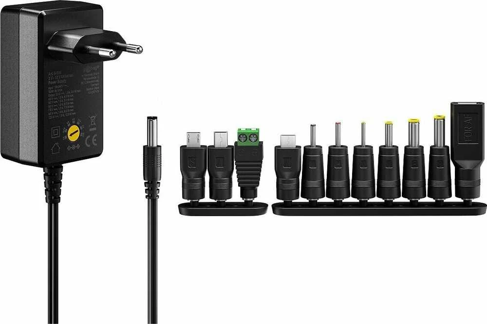 Goobay universalus maitinimo šaltinis 3 V - 12 V, maks. 7,2 W
