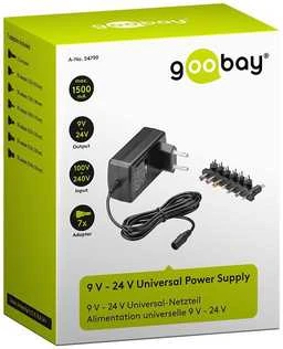 Goobay Universalus maitinimo šaltinis 9 - 24V
