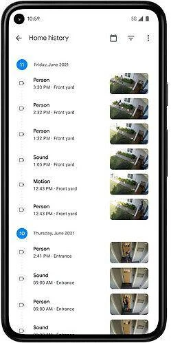 „Google“ – „Nest“ kamera (lauko arba vidaus, su baterija)
