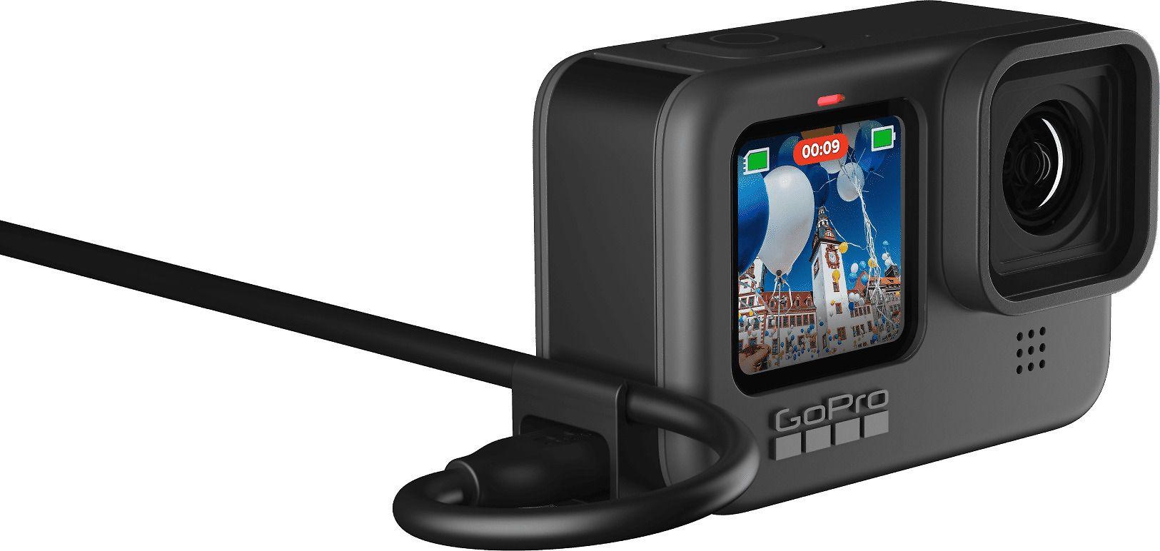 GOPRO USB PASS-THROUGH DOOR (HERO13/HERO12/HERO11/HERO10/HERO9 Juodas)