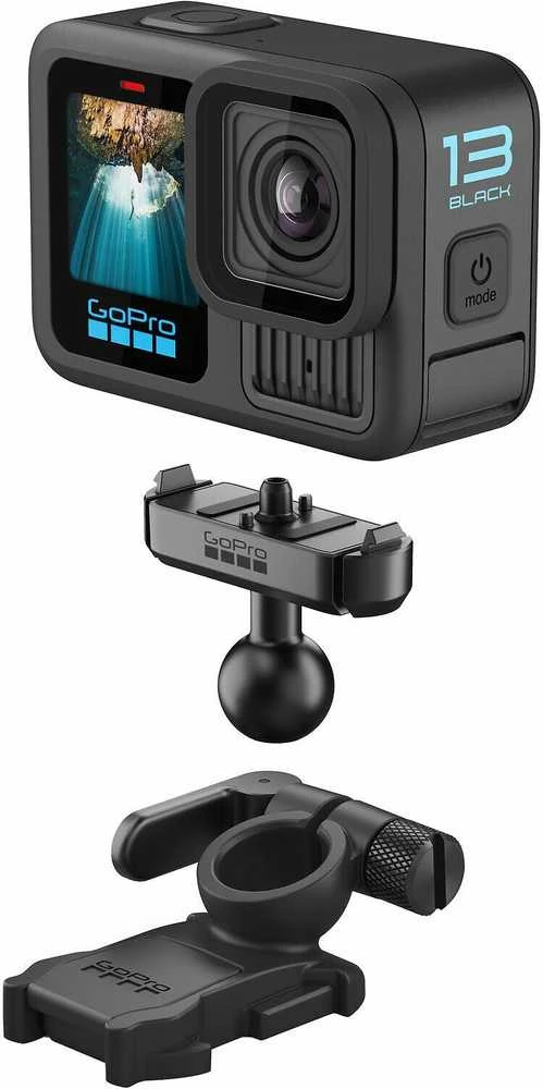GOPRO MAGNETIC LATCH BALL JOINT MOUNT HERO13 Juodas